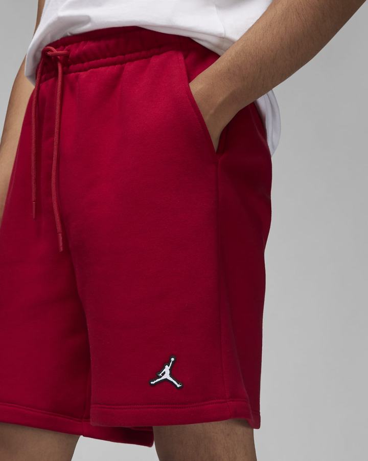 Pantalones Cortos Nike Jordan Essential Fleece Hombre Rojas Blancas | QXFNO-1675