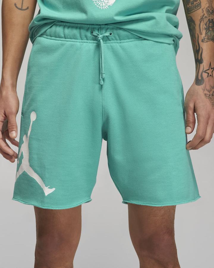 Pantalones Cortos Nike Jordan Essentials French Terry Hombre Turquesa Blancas | GMHZN-3795