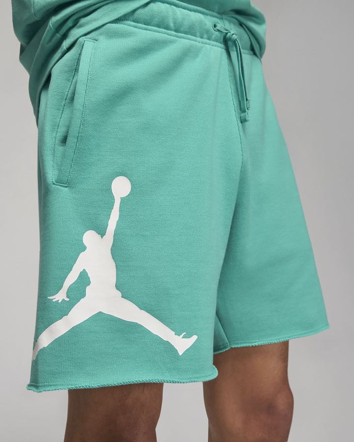 Pantalones Cortos Nike Jordan Essentials French Terry Hombre Turquesa Blancas | GMHZN-3795