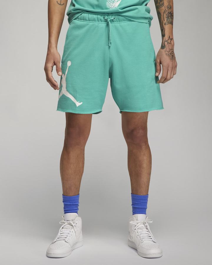 Pantalones Cortos Nike Jordan Essentials French Terry Hombre Turquesa Blancas | GMHZN-3795