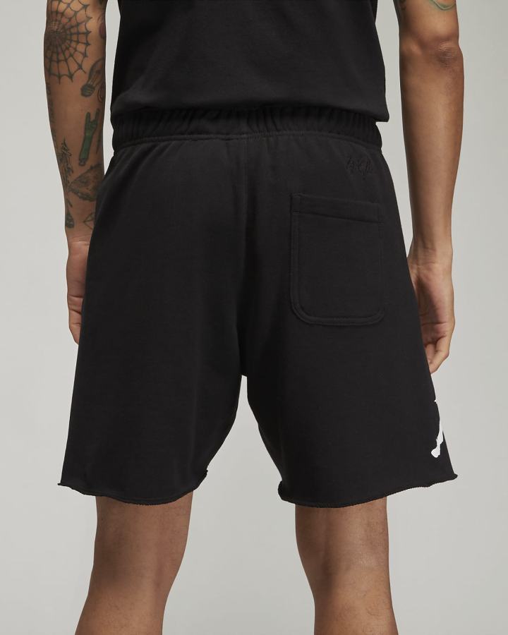 Pantalones Cortos Nike Jordan Essentials French Terry Hombre Negras Blancas | SCQKJ-6352