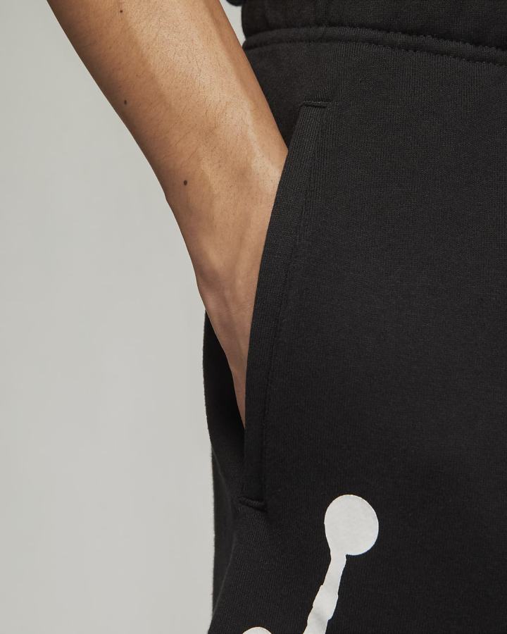 Pantalones Cortos Nike Jordan Essentials French Terry Hombre Negras Blancas | SCQKJ-6352