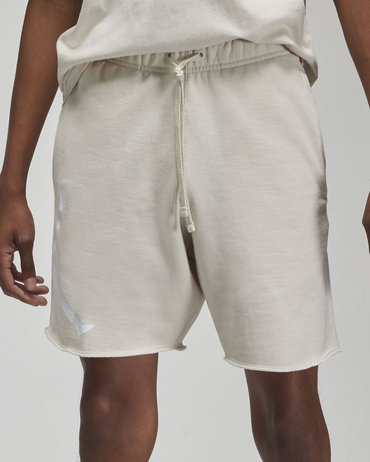 Pantalones Cortos Nike Jordan Essentials French Terry Hombre Marrones Claro Blancas | WJPVY-0621