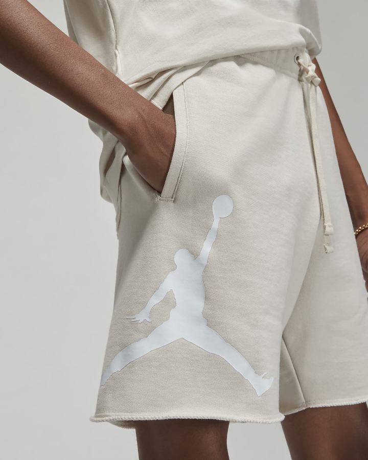 Pantalones Cortos Nike Jordan Essentials French Terry Hombre Marrones Claro Blancas | WJPVY-0621