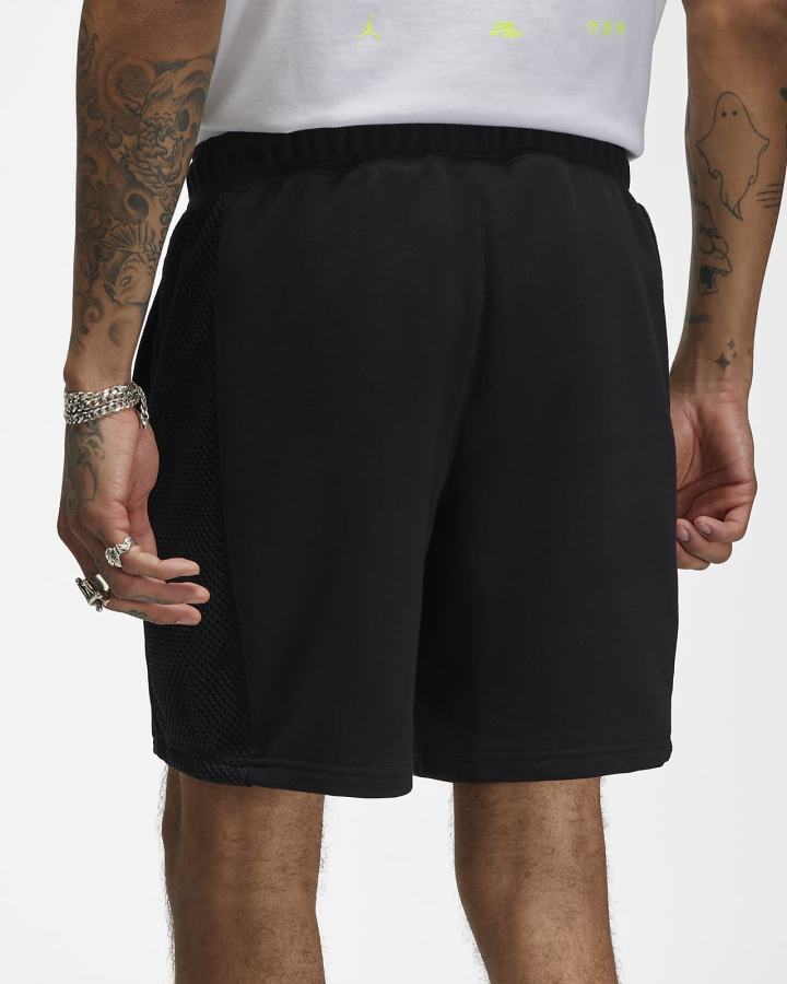 Pantalones Cortos Nike Jordan Jumpman Fleece Hombre Negras Blancas | BGYMV-2450
