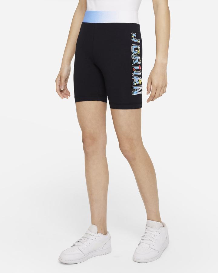 Pantalones Cortos Nike Jordan Kids Bike Niña Negras | QBDIN-5803