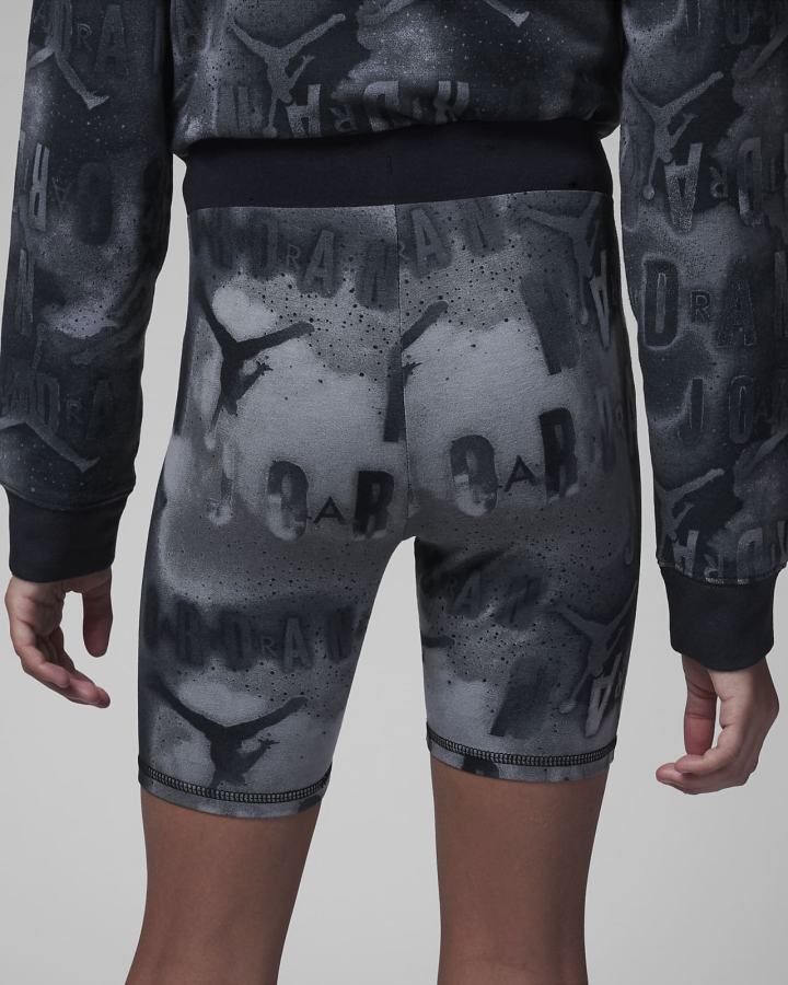 Pantalones Cortos Nike Jordan Kids Essentials Printed Bike Niña Negras | STPEW-9372