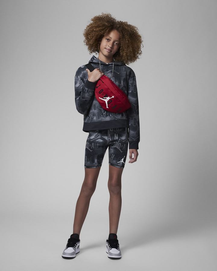 Pantalones Cortos Nike Jordan Kids Essentials Printed Bike Niña Negras | STPEW-9372