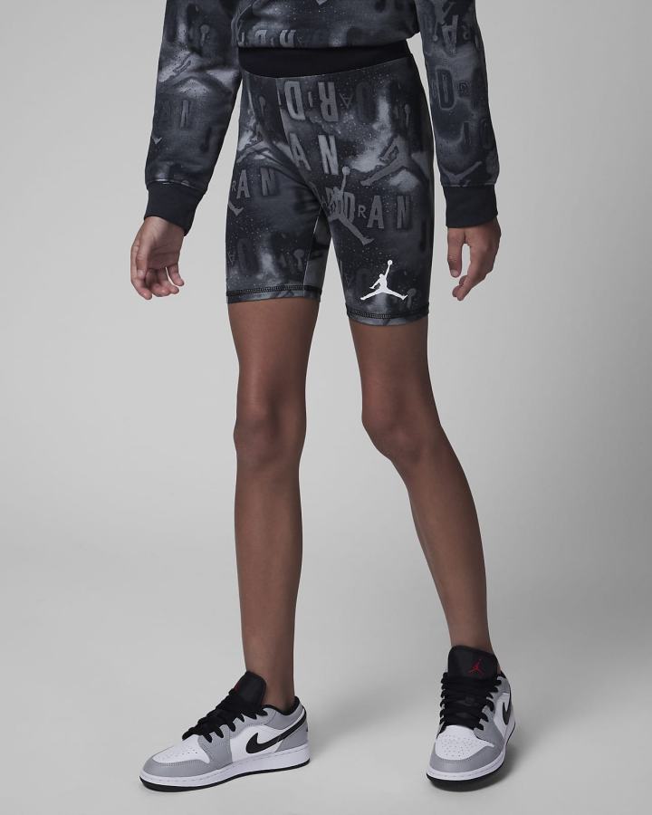 Pantalones Cortos Nike Jordan Kids Essentials Printed Bike Niña Negras | STPEW-9372