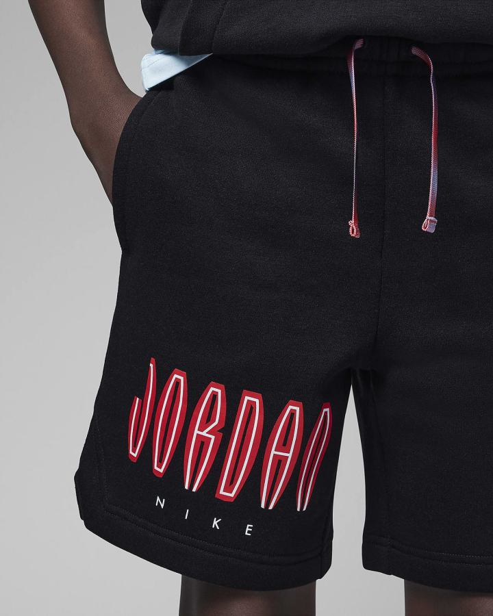 Pantalones Cortos Nike Jordan Kids MVP Fleece Niño Negras | KYDUH-9823