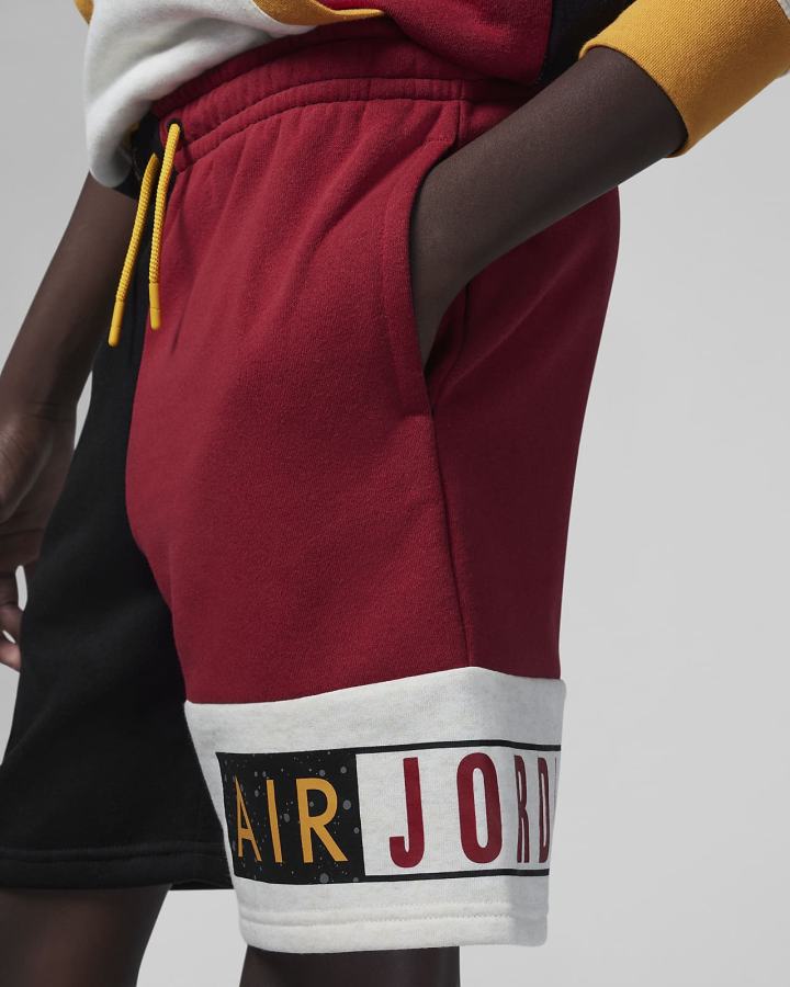 Pantalones Cortos Nike Jordan Kids Paprika Fleece Niño Negras Rojas | IXVUQ-0874