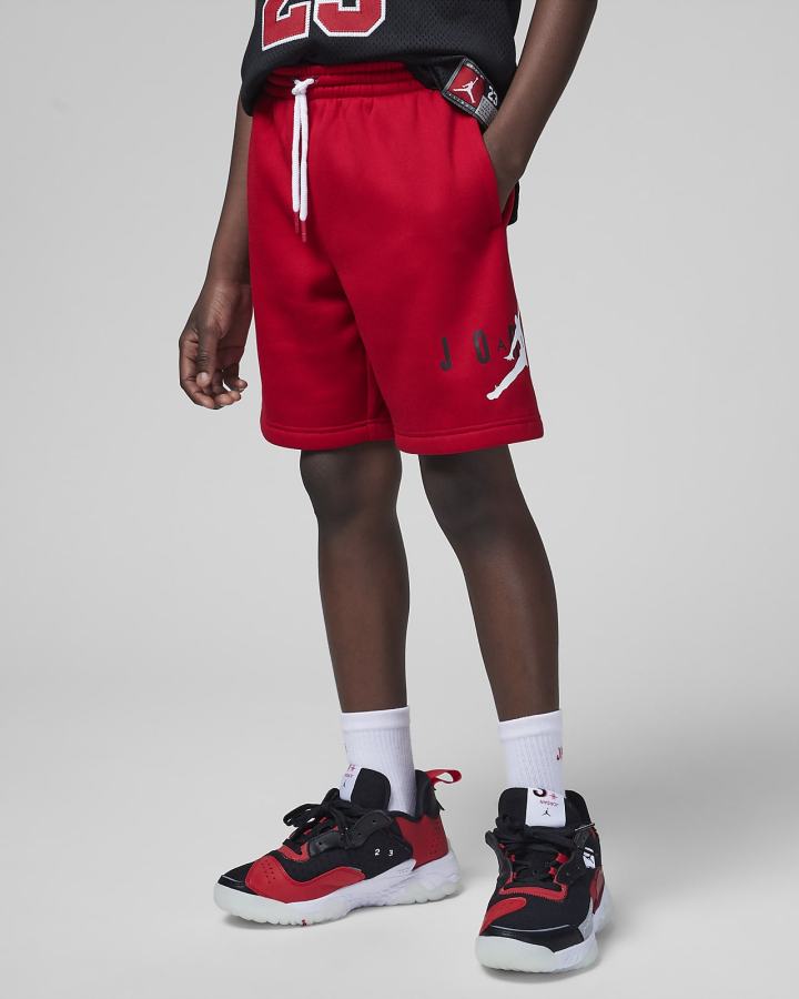 Pantalones Cortos Nike Jordan Kids Sustainable Fleece Niño Rojas | NYQBI-3827
