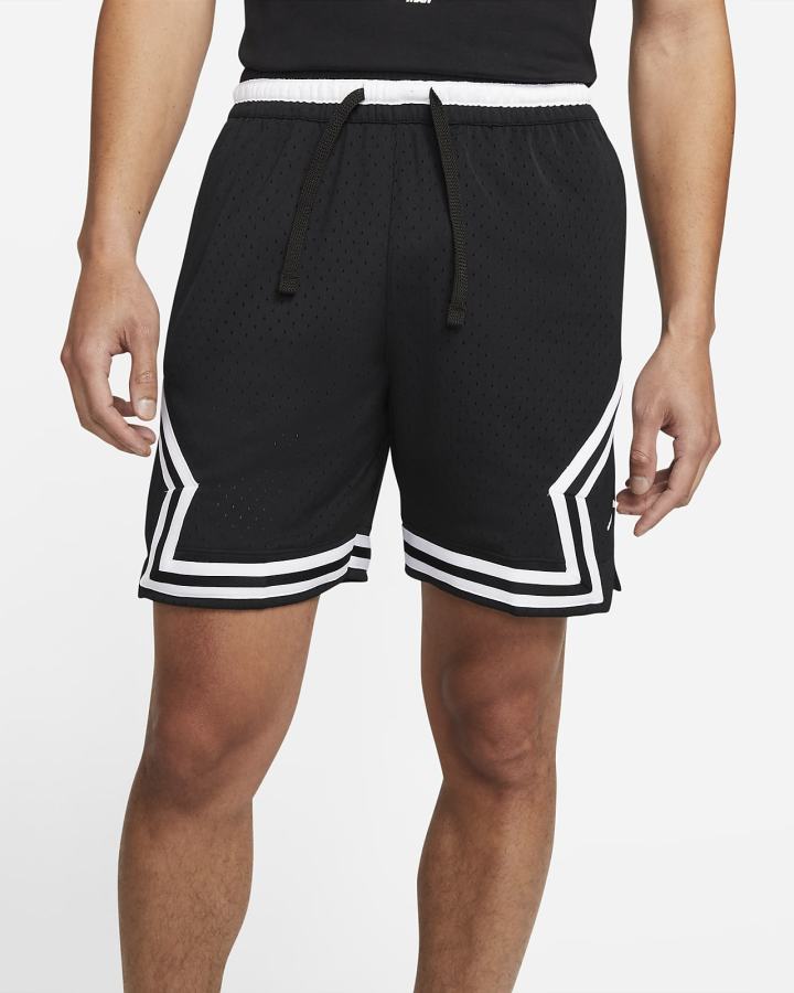 Pantalones Cortos Nike Jordan Sport Dri-FIT Diamond Hombre Negras Blancas | DYKQC-8075
