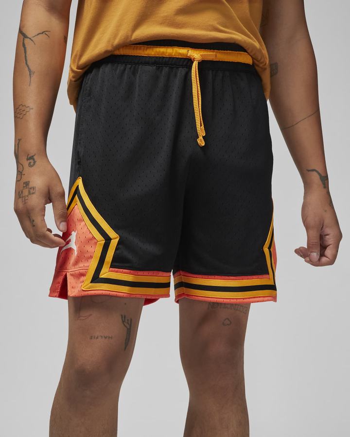 Pantalones Cortos Nike Jordan Sport Dri-FIT Diamond Hombre Negras Naranjas Blancas | ELGYQ-9548