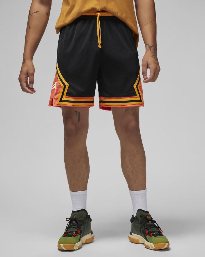 Pantalones Cortos Nike Jordan Sport Dri-FIT Diamond Hombre Negras Naranjas Blancas | ELGYQ-9548