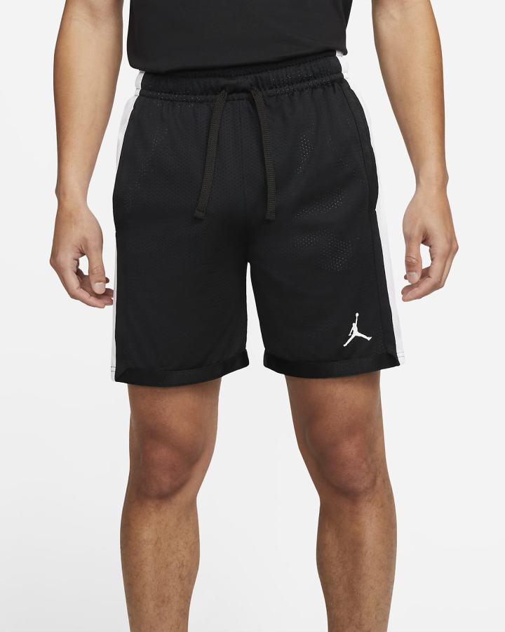 Pantalones Cortos Nike Jordan Sport Dri-FIT Mesh Hombre Negras Blancas | JTLSZ-4918