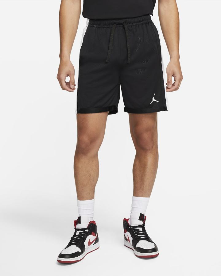 Pantalones Cortos Nike Jordan Sport Dri-FIT Mesh Hombre Negras Blancas | JTLSZ-4918