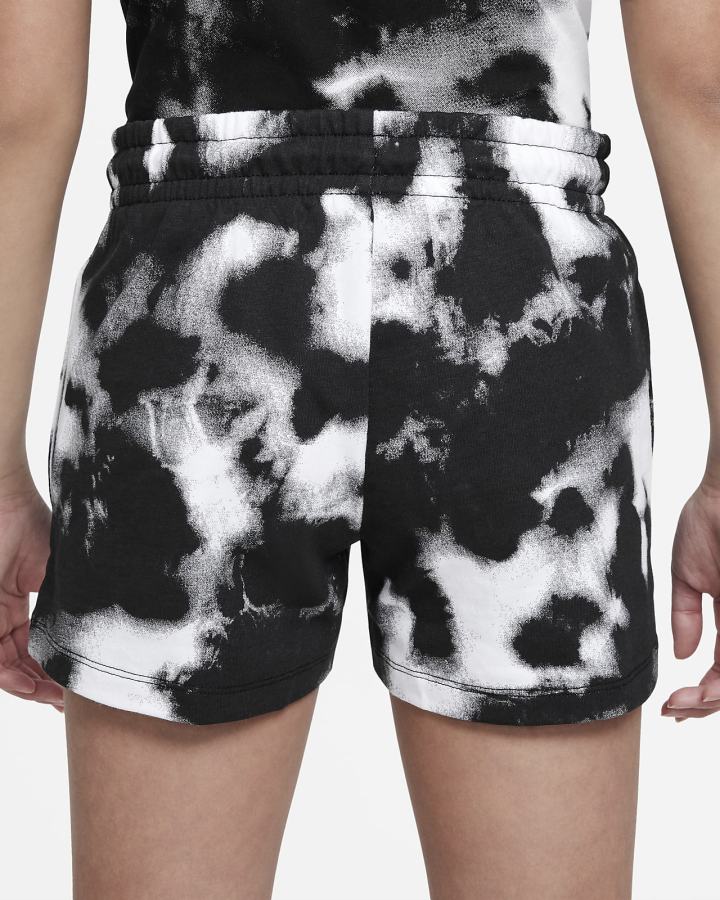 Pantalones Cortos Nike Jordan Tie Dye Kids Niña Negras | MJWTV-4526