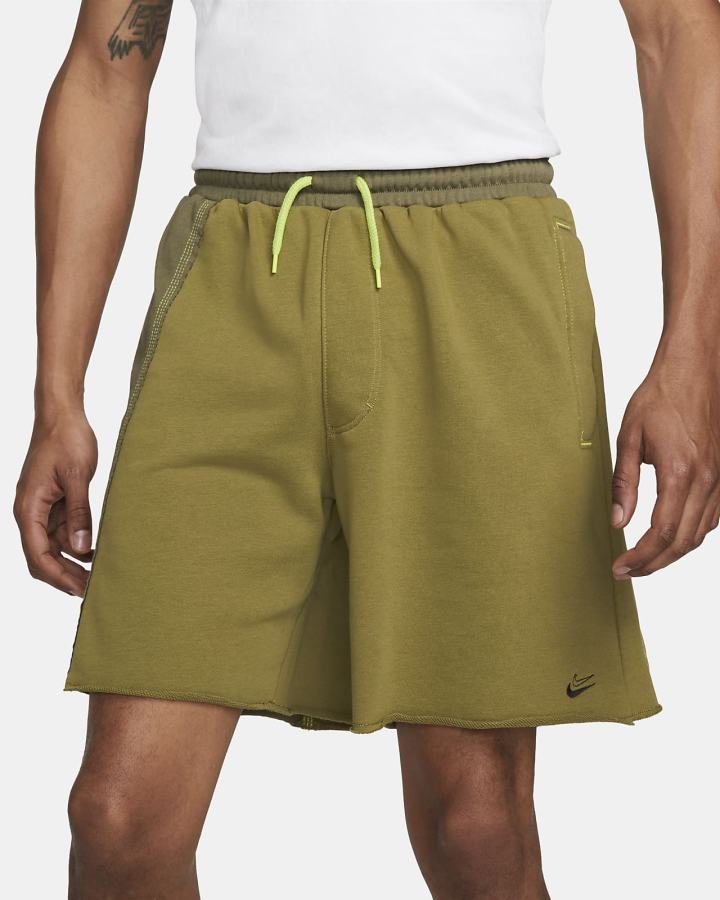Pantalones Cortos Nike KD French Terry Hombre Verde Oliva Verde | NEUMS-5190