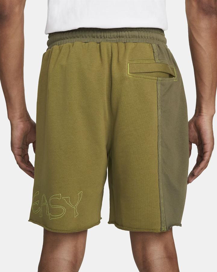 Pantalones Cortos Nike KD French Terry Hombre Verde Oliva Verde | NEUMS-5190