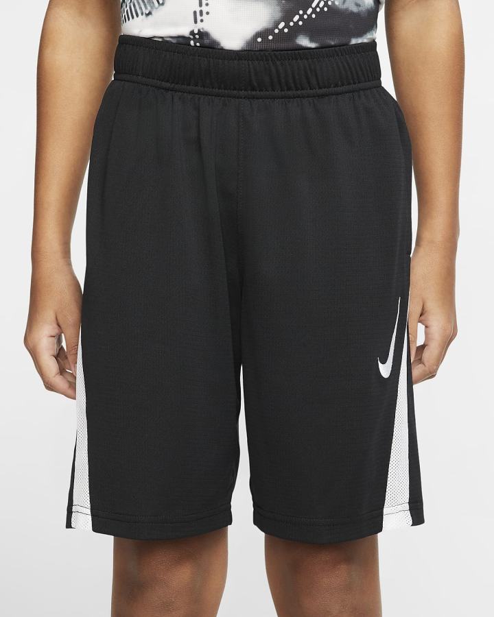 Pantalones Cortos Nike Kids Training Niño Negras Blancas | AEOYG-9081