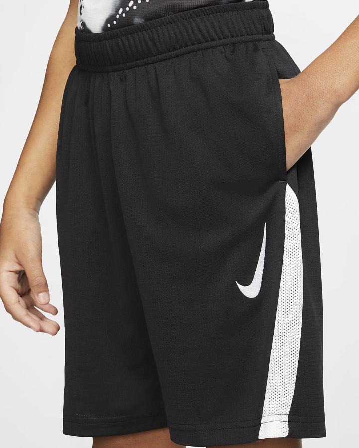 Pantalones Cortos Nike Kids Training Niño Negras Blancas | AEOYG-9081