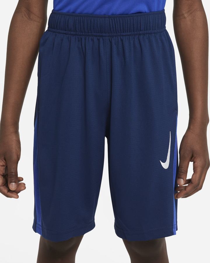 Pantalones Cortos Nike Kids Training Niño Azules Azul Real Blancas | CEQIX-2348