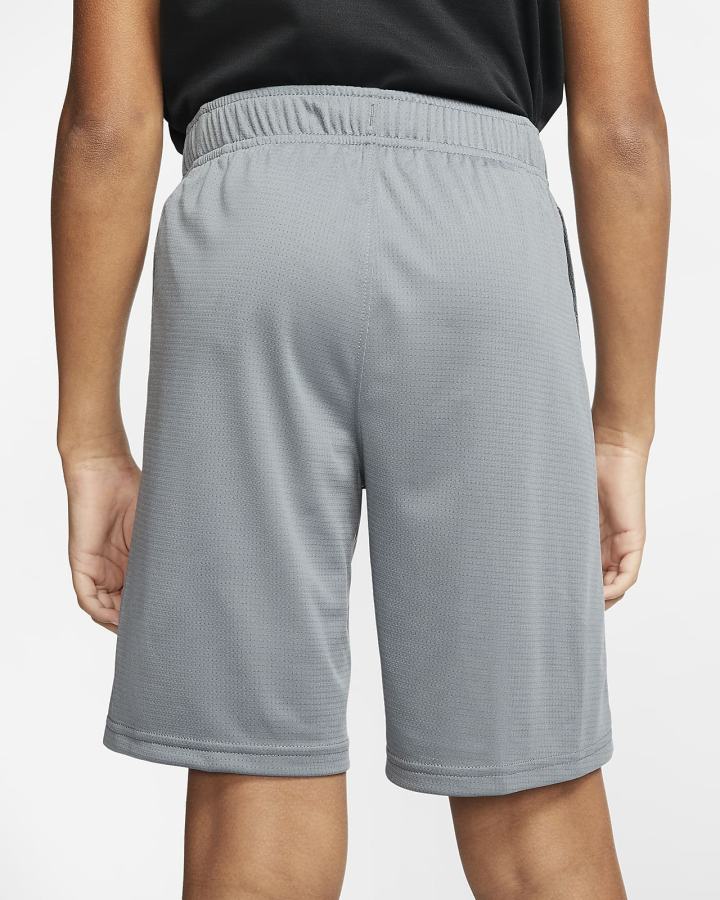 Pantalones Cortos Nike Kids Training Niño Gris Gris Claro Blancas | JGWIN-0719