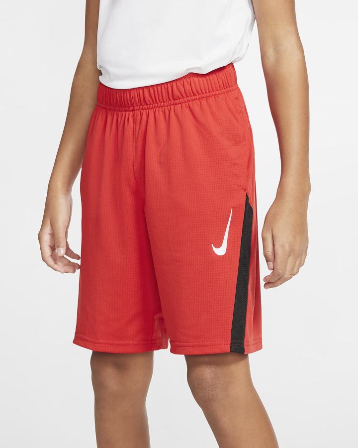 Pantalones Cortos Nike Kids Training Niño Rojas Negras Blancas | OELKC-3610