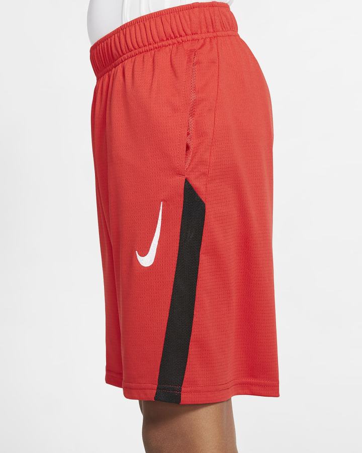 Pantalones Cortos Nike Kids Training Niño Rojas Negras Blancas | OELKC-3610