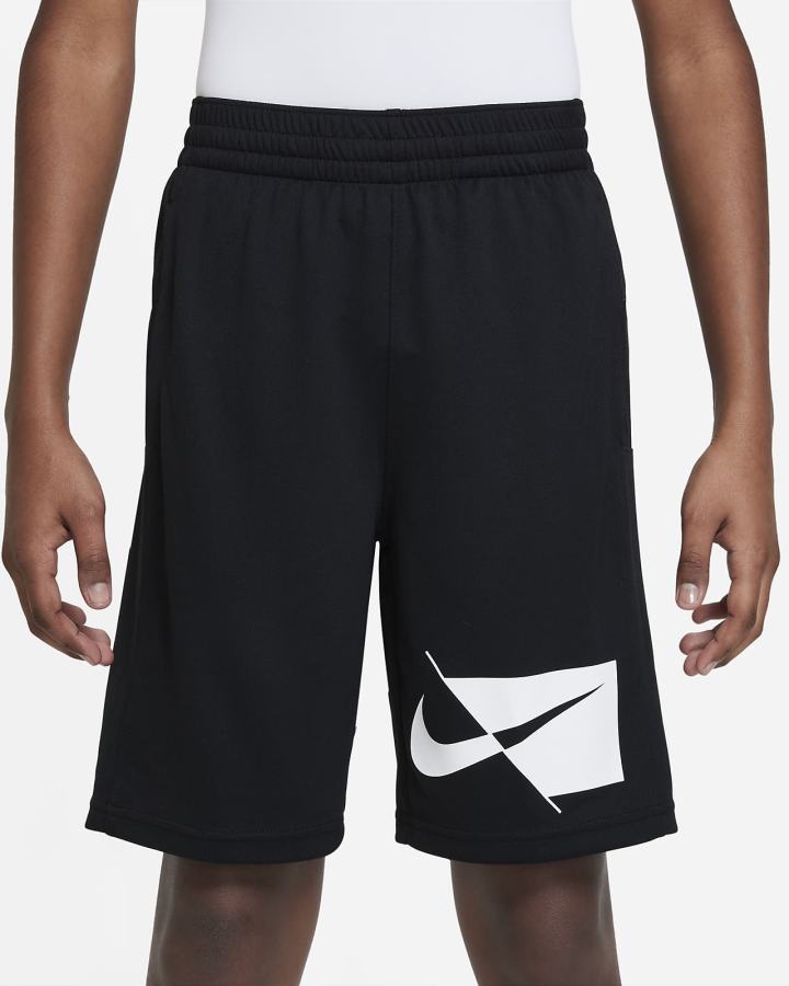 Pantalones Cortos Nike Kids Training Niño Negras Blancas | QHXMY-2051