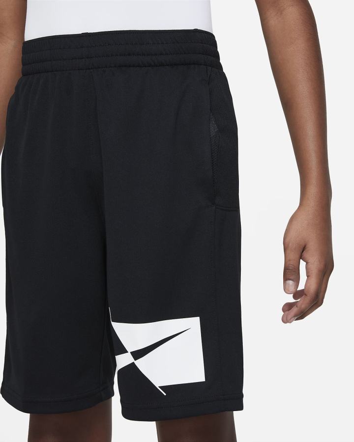 Pantalones Cortos Nike Kids Training Niño Negras Blancas | QHXMY-2051