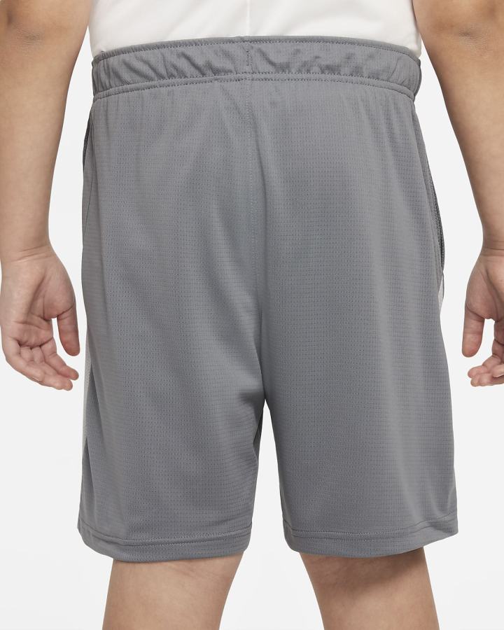 Pantalones Cortos Nike Kids Training Niño Gris Gris Claro Blancas | VIQFK-6193
