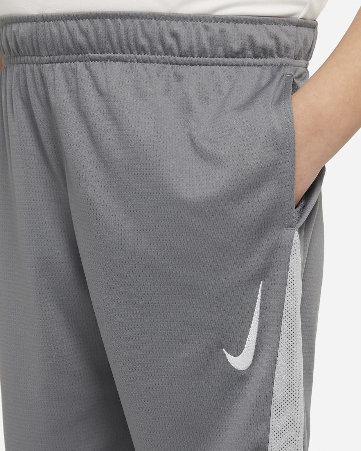 Pantalones Cortos Nike Kids Training Niño Gris Gris Claro Blancas | VIQFK-6193