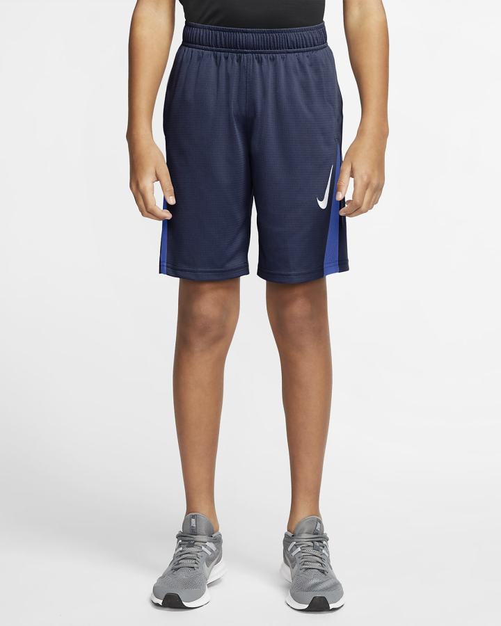 Pantalones Cortos Nike Kids Training Niño Azul Marino Azul Real Blancas | YLIRV-3124