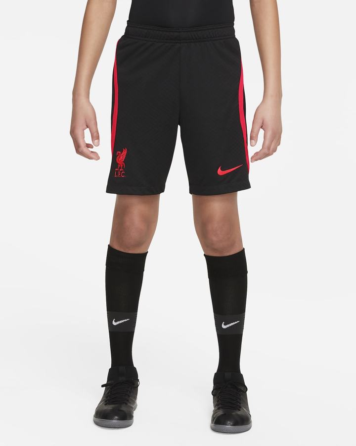 Pantalones Cortos Nike Liverpool FC Strike Kids Dri-FIT Soccer Niño Negras Rojas | OFIXC-7490