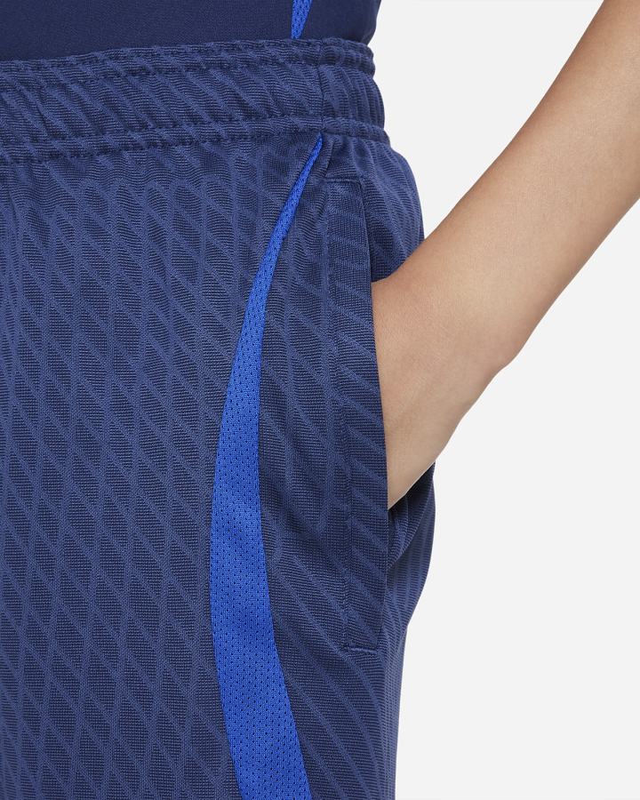 Pantalones Cortos Nike Netherlands Strike Kids Dri-FIT Knit Soccer Niña Azul Real Oscuro Azules Azul Real Blancas | XOUHG-5206