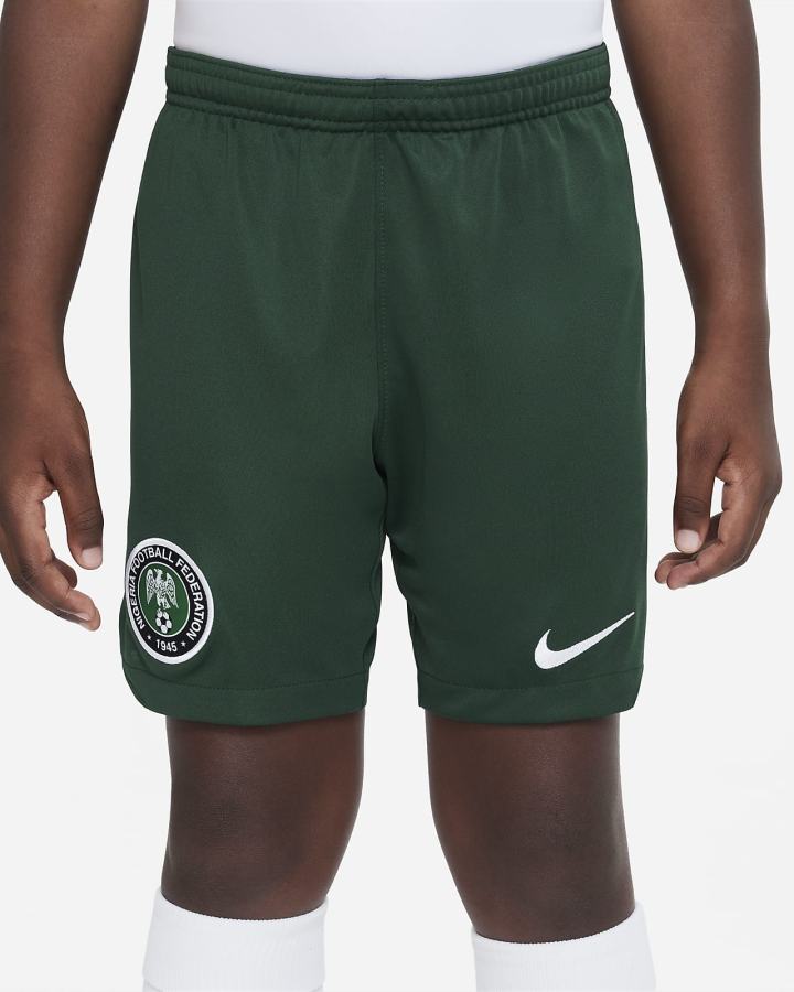 Pantalones Cortos Nike Nigeria 2022/23 Stadium Home/Away Kids Dri-FIT Soccer Niño Verde Blancas | ILJMC-7908
