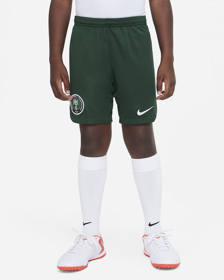 Pantalones Cortos Nike Nigeria 2022/23 Stadium Home/Away Kids Dri-FIT Soccer Niño Verde Blancas | ILJMC-7908