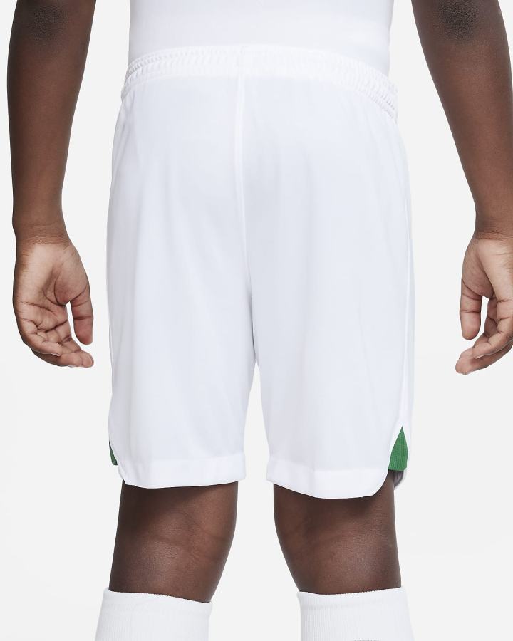 Pantalones Cortos Nike Nigeria 2022/23 Stadium Home/Away Kids Dri-FIT Soccer Niña Blancas Verde Oscuro Negras | VMTRI-7928