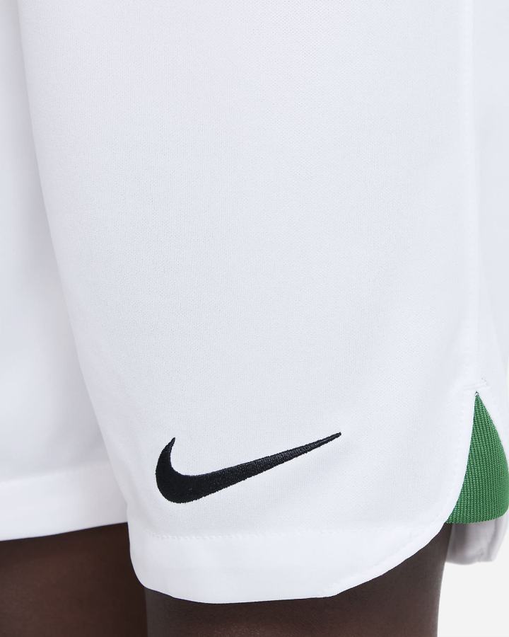 Pantalones Cortos Nike Nigeria 2022/23 Stadium Home/Away Kids Dri-FIT Soccer Niña Blancas Verde Oscuro Negras | VMTRI-7928