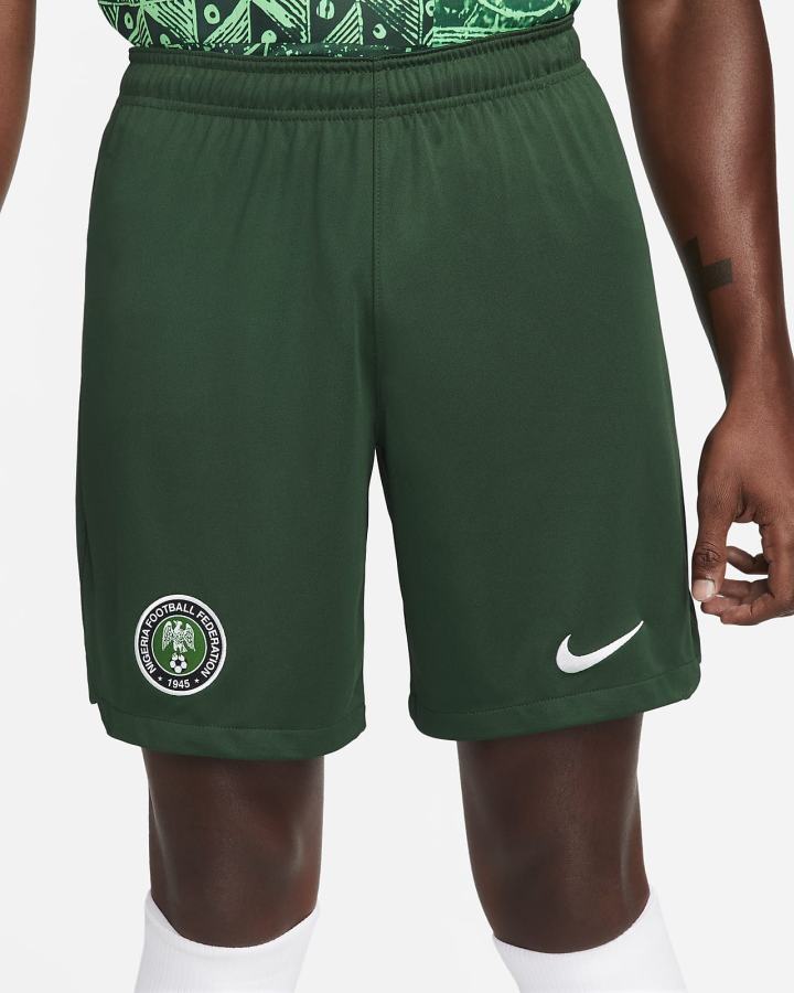 Pantalones Cortos Nike Nigeria 2022/23 Stadium Home/Away Dri-FIT Soccer Hombre Verde Blancas | XBOSP-7489