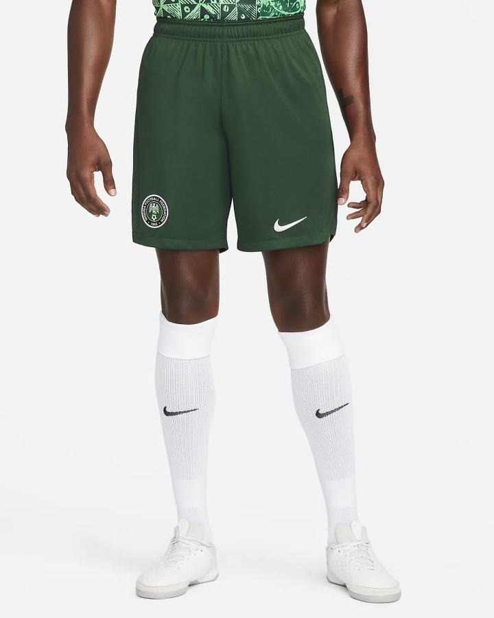 Pantalones Cortos Nike Nigeria 2022/23 Stadium Home/Away Dri-FIT Soccer Hombre Verde Blancas | XBOSP-7489