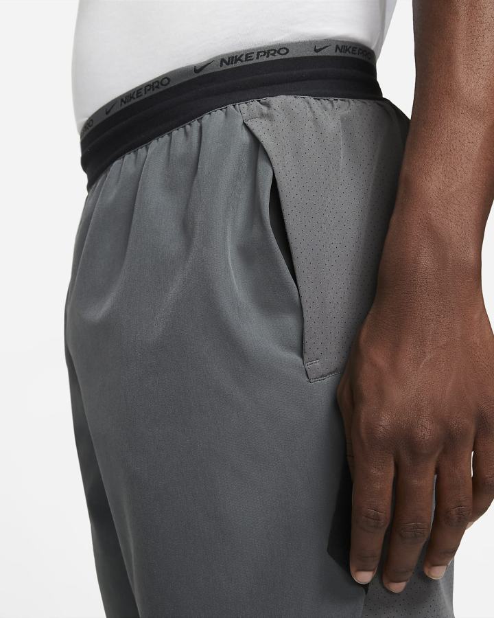 Pantalones Cortos Nike Pro Dri-FIT Flex Rep Hombre Gris Negras | JUANV-8364