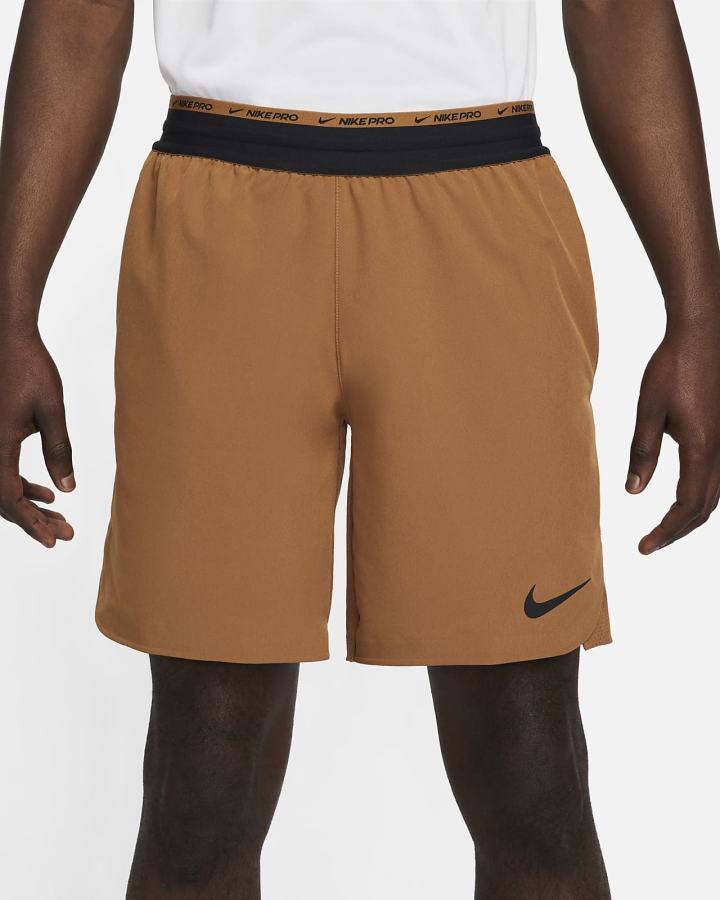 Pantalones Cortos Nike Pro Dri-FIT Flex Rep Hombre Marrones Negras | QLUEO-8296