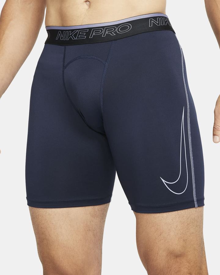 Pantalones Cortos Nike Pro Dri-FIT Hombre Obsidian Moradas | DLXGA-4235
