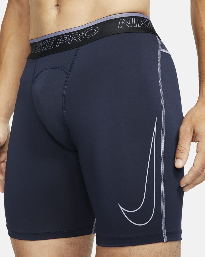 Pantalones Cortos Nike Pro Dri-FIT Hombre Obsidian Moradas | DLXGA-4235