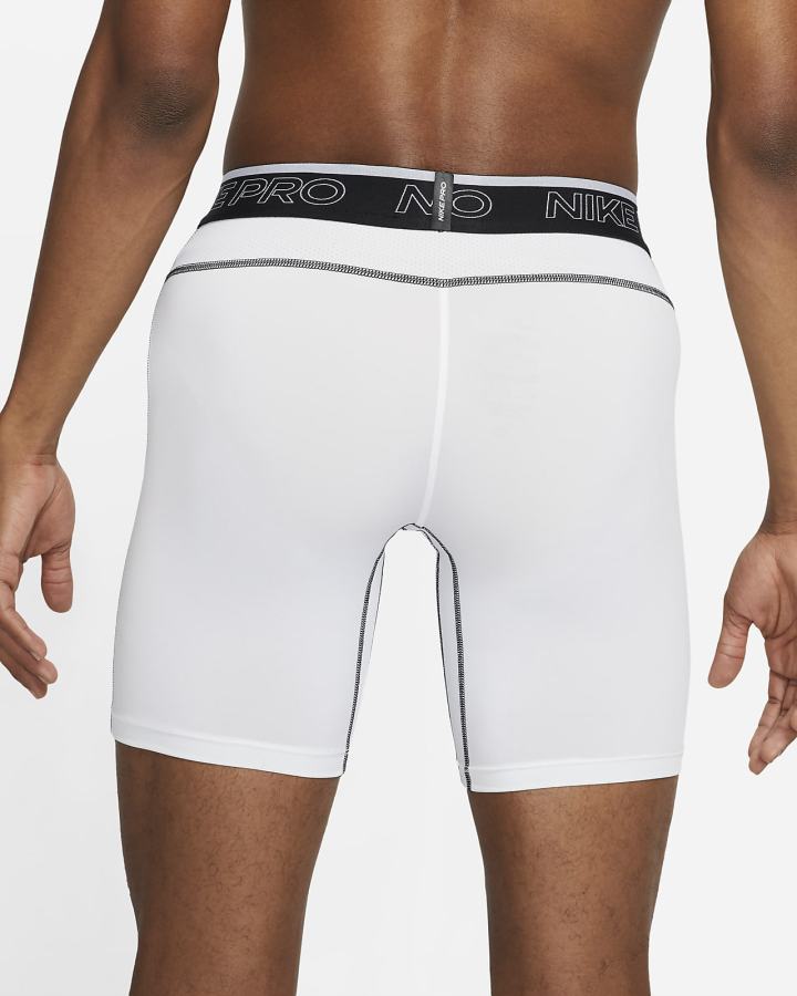 Pantalones Cortos Nike Pro Dri-FIT Hombre Blancas Negras | IPCSX-2305