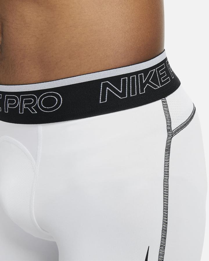 Pantalones Cortos Nike Pro Dri-FIT Hombre Blancas Negras | IPCSX-2305