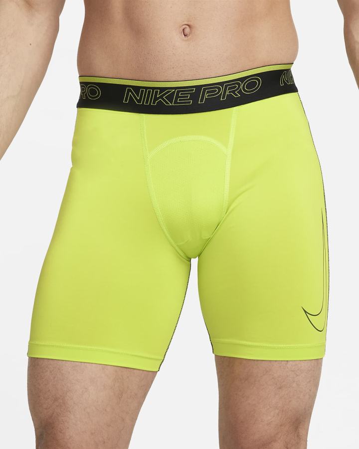 Pantalones Cortos Nike Pro Dri-FIT Hombre Verde Negras | QEMYP-7685
